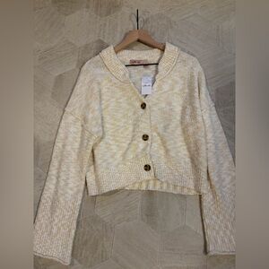 Cozy‎ Cream Button-Up Cardigan